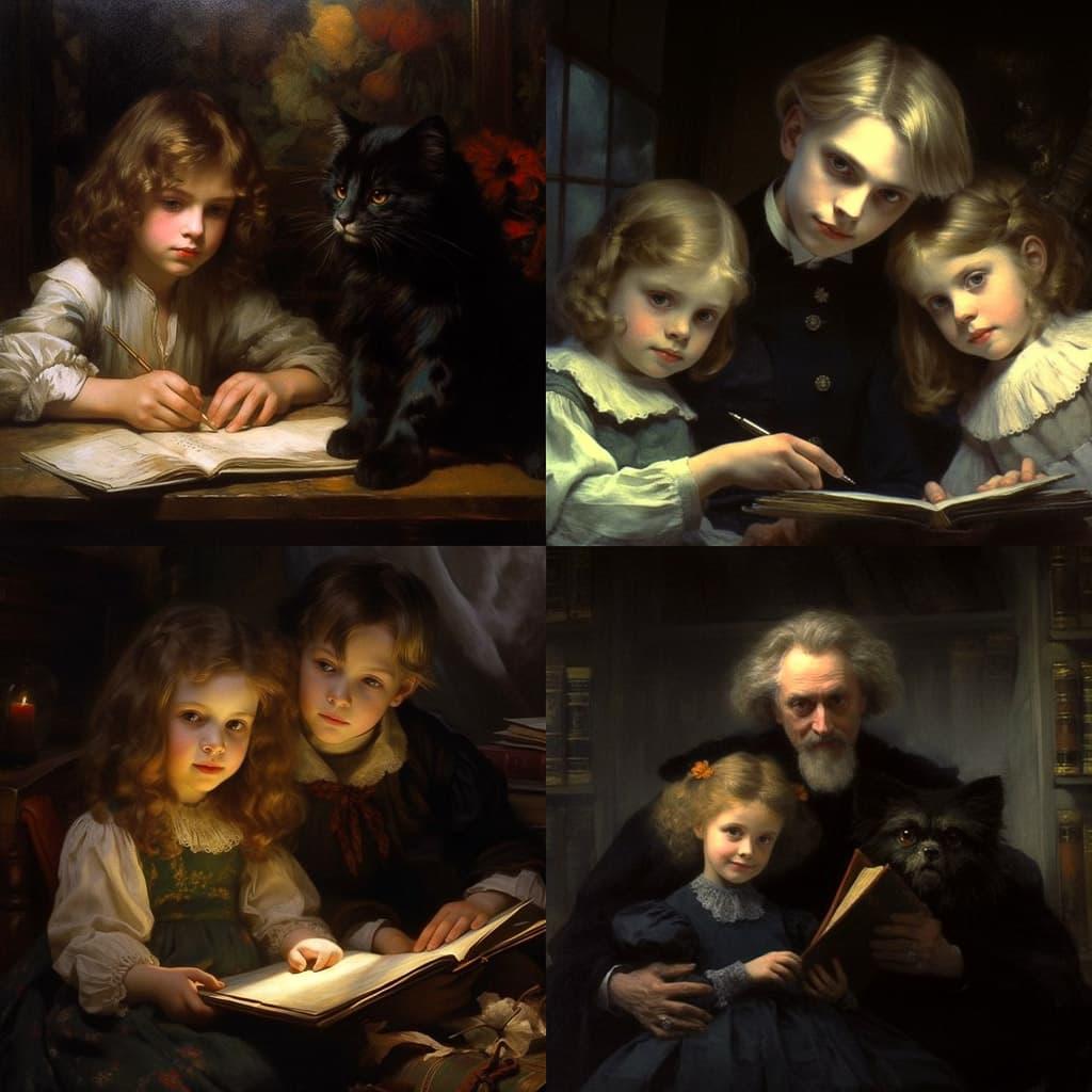 Thomas Benjamin Kennington style, Midjourney V5.1, render 1 of 4