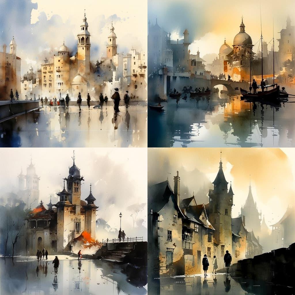 Thomas Schaller style, Midjourney V5.1, render 1 of 4