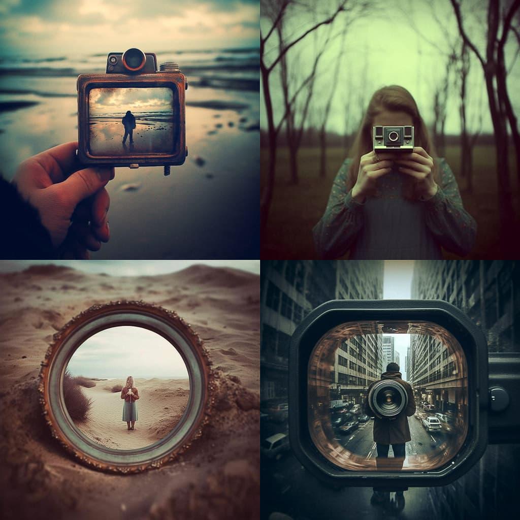 Through-the-Viewfinder photography style, Midjourney V5.1, render 1 of 4