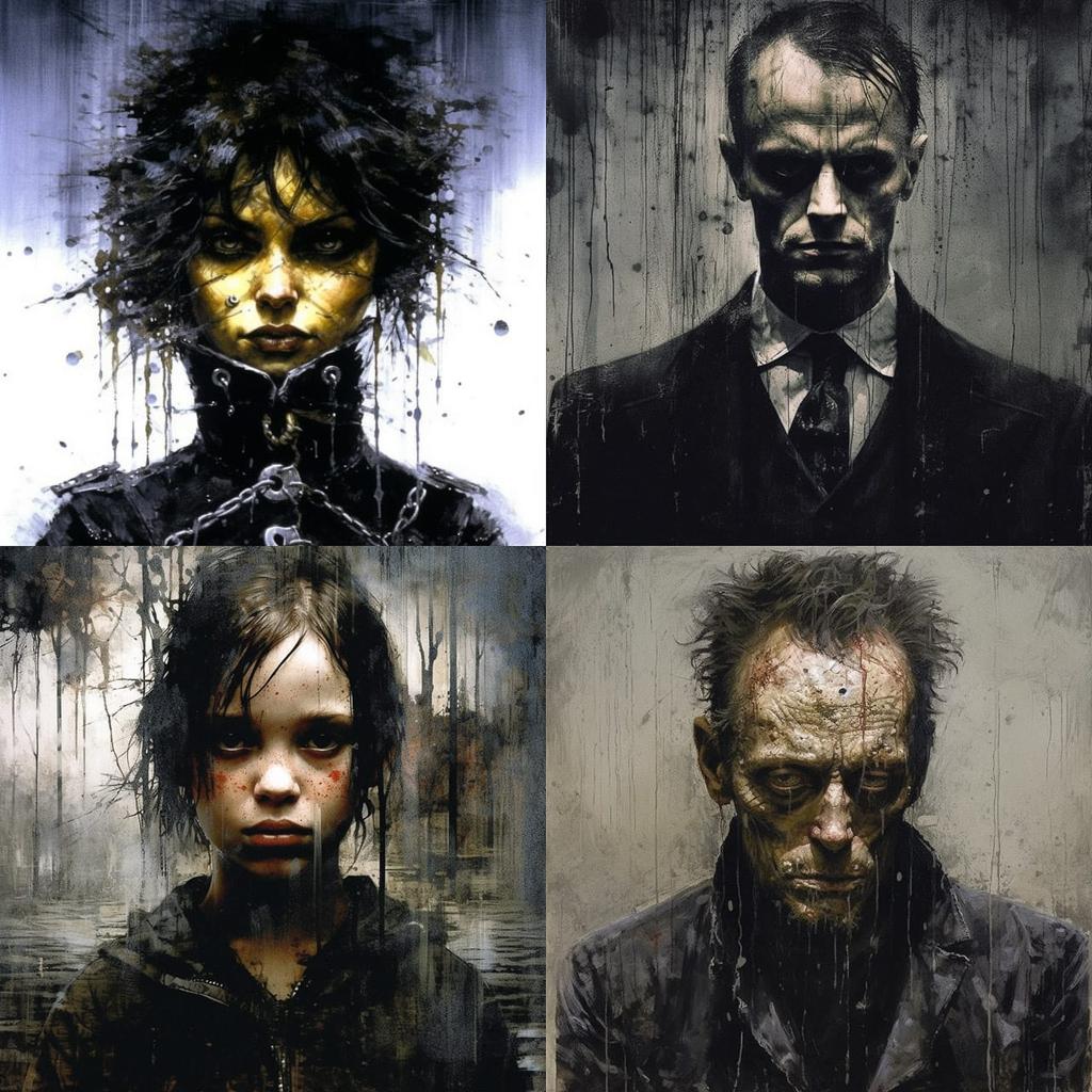 Tim Bradstreet style, Midjourney V5.1, render 1 of 4