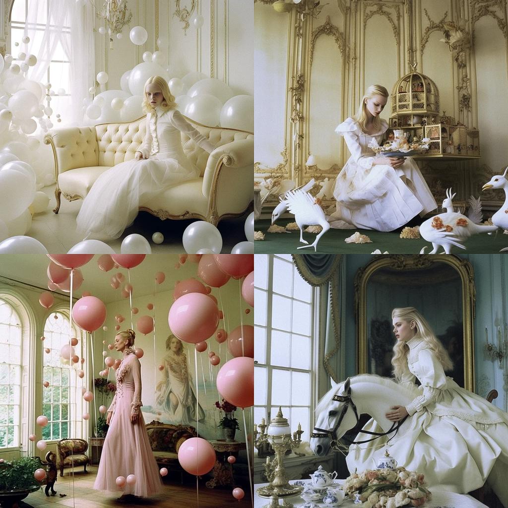 Tim Walker style, Midjourney V5.1, render 1 of 4