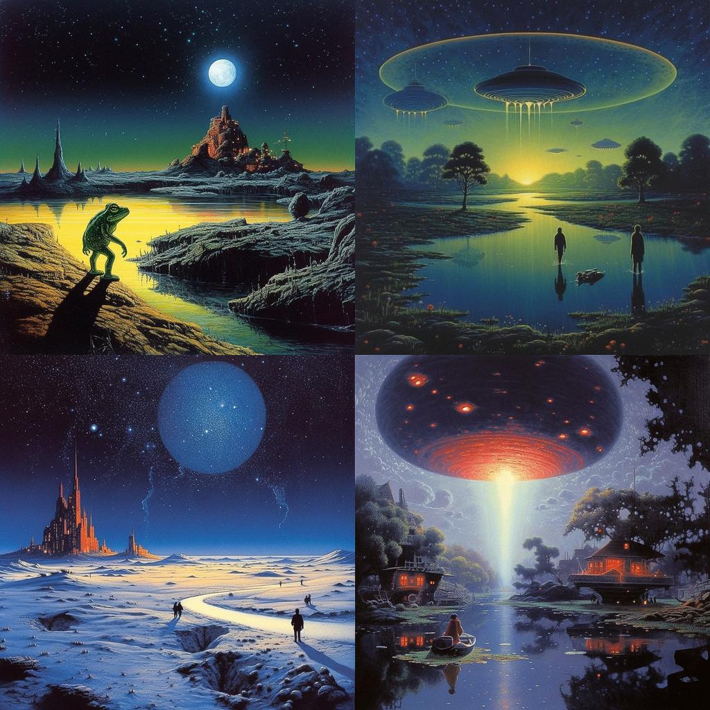Tim White style, Midjourney V5.1, render 1 of 4