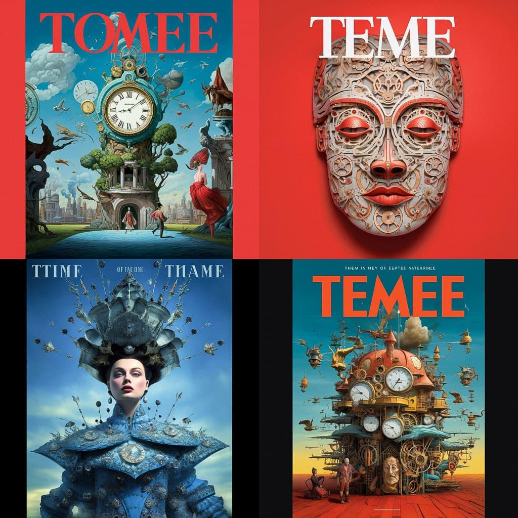 Time magazine style, Midjourney V5.1, render 1 of 4