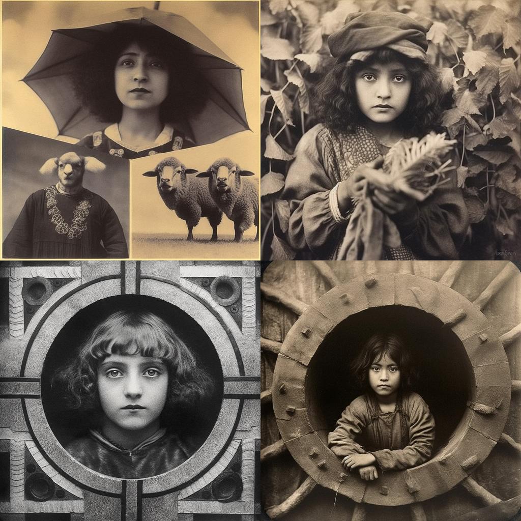 Tina Modotti style, Midjourney V5.1, render 1 of 4