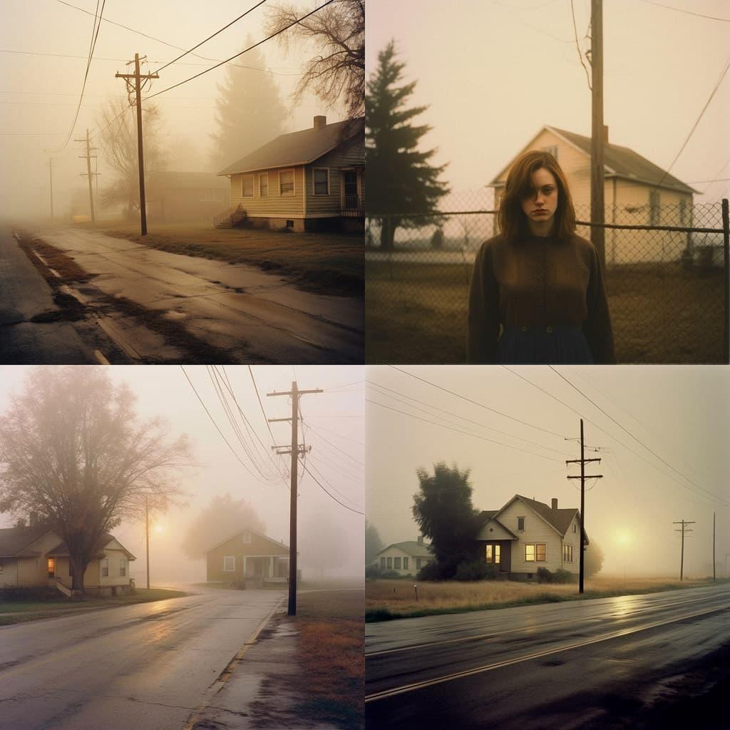 Todd Hido style, Midjourney V5.1, render 1 of 4