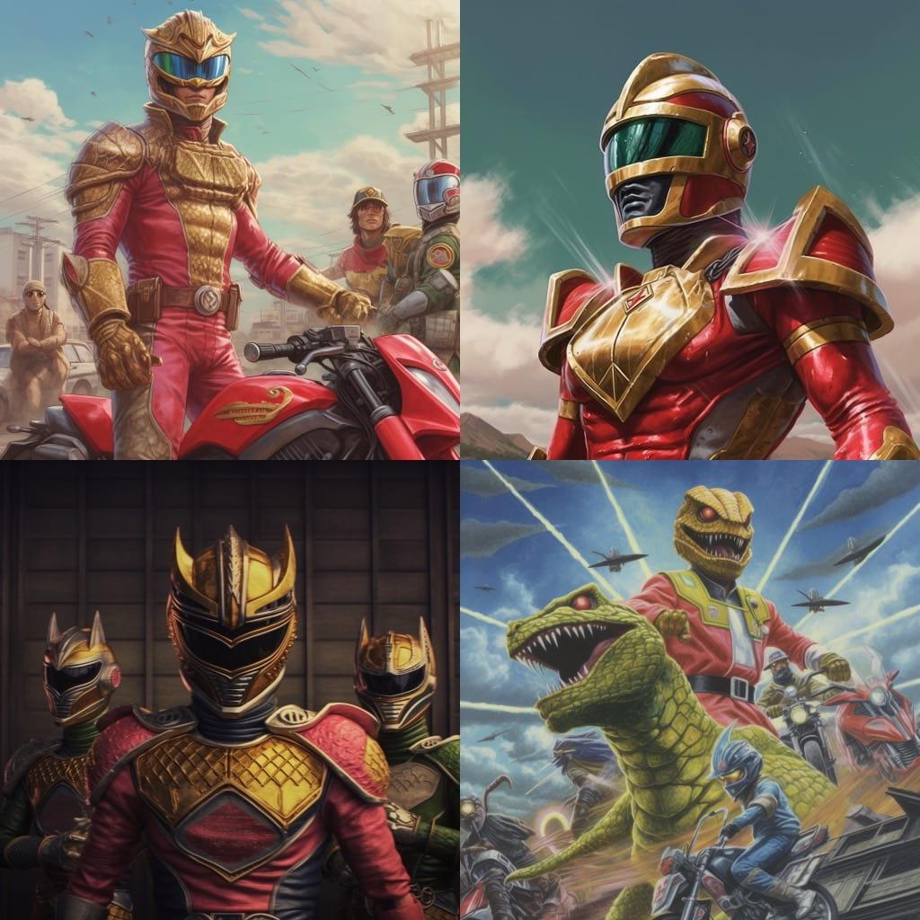 Tokusatsu style, Midjourney V5.1, render 1 of 4