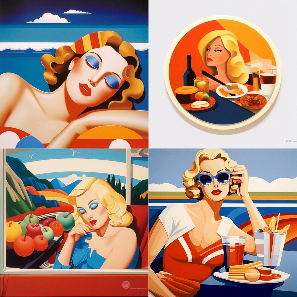 Tom Wesselmann style, Midjourney V5.1, render 1 of 4