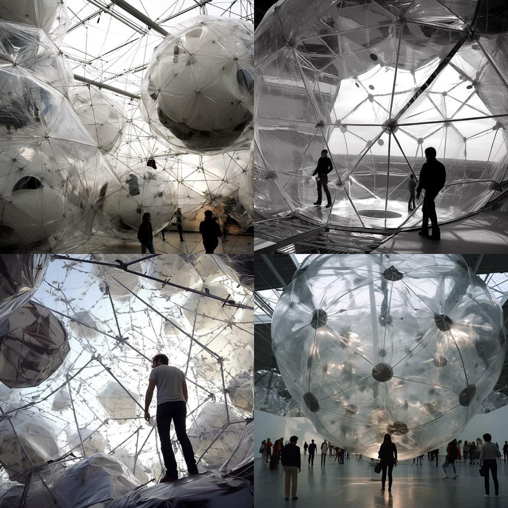 Tomas Saraceno style, Midjourney V5.1, render 1 of 4