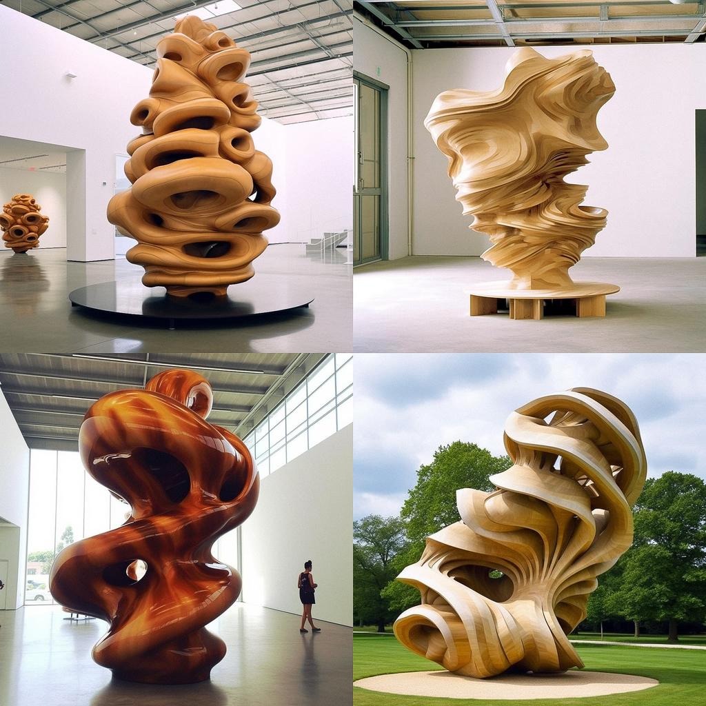 Tony Cragg style, Midjourney V5.1, render 1 of 4
