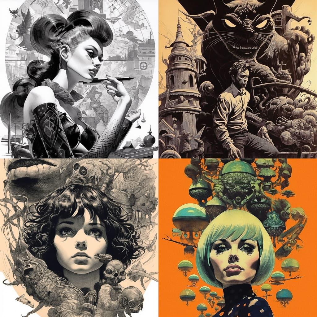 Tony DeZuniga style, Midjourney V5.1, render 1 of 4