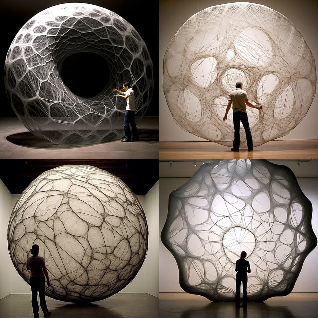 Tony Orrico style, Midjourney V5.1, render 1 of 4