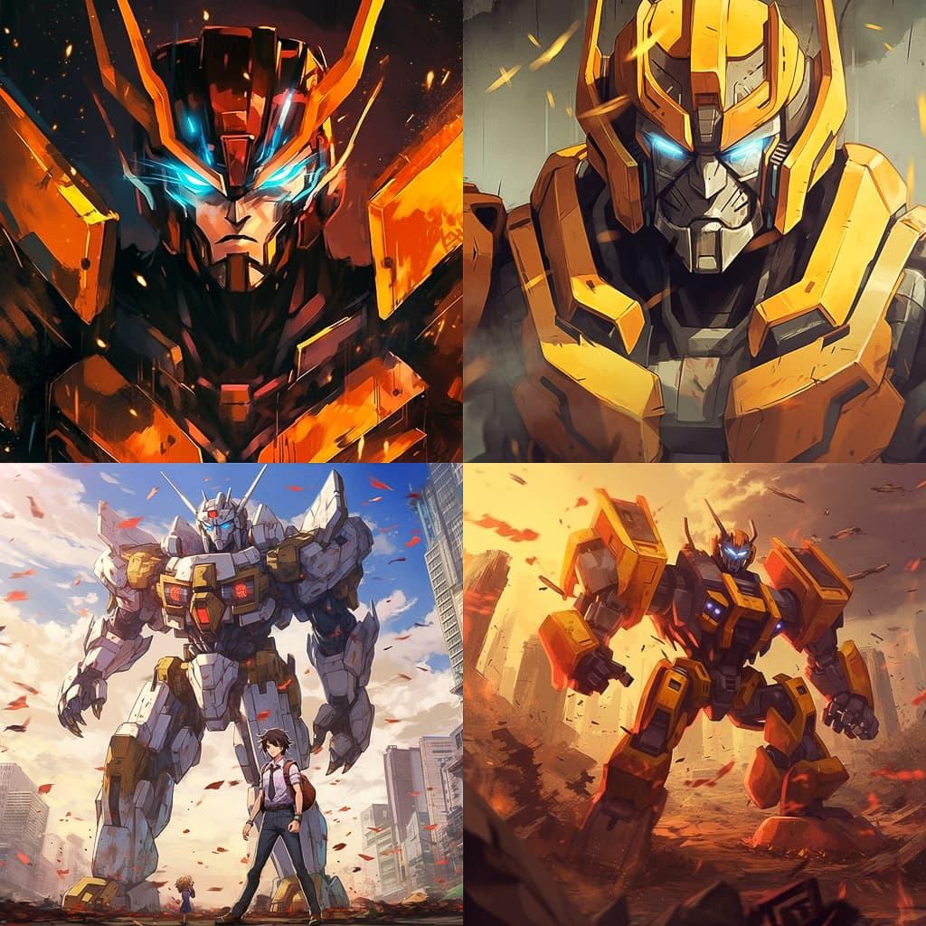 Transformers style, Midjourney V5.1, render 1 of 4