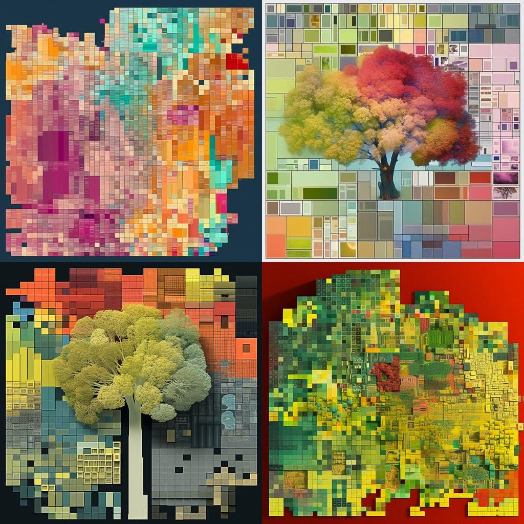 Treemap style, Midjourney V5.1, render 1 of 4