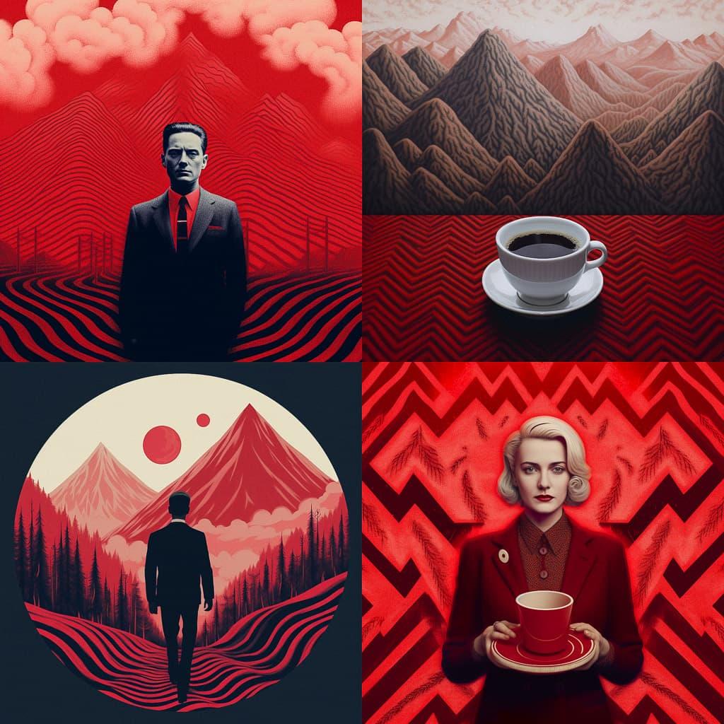 Twin Peaks style, Midjourney V5.1, render 1 of 4