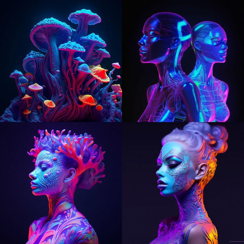 UV colors style, Midjourney V5.1, render 1 of 4