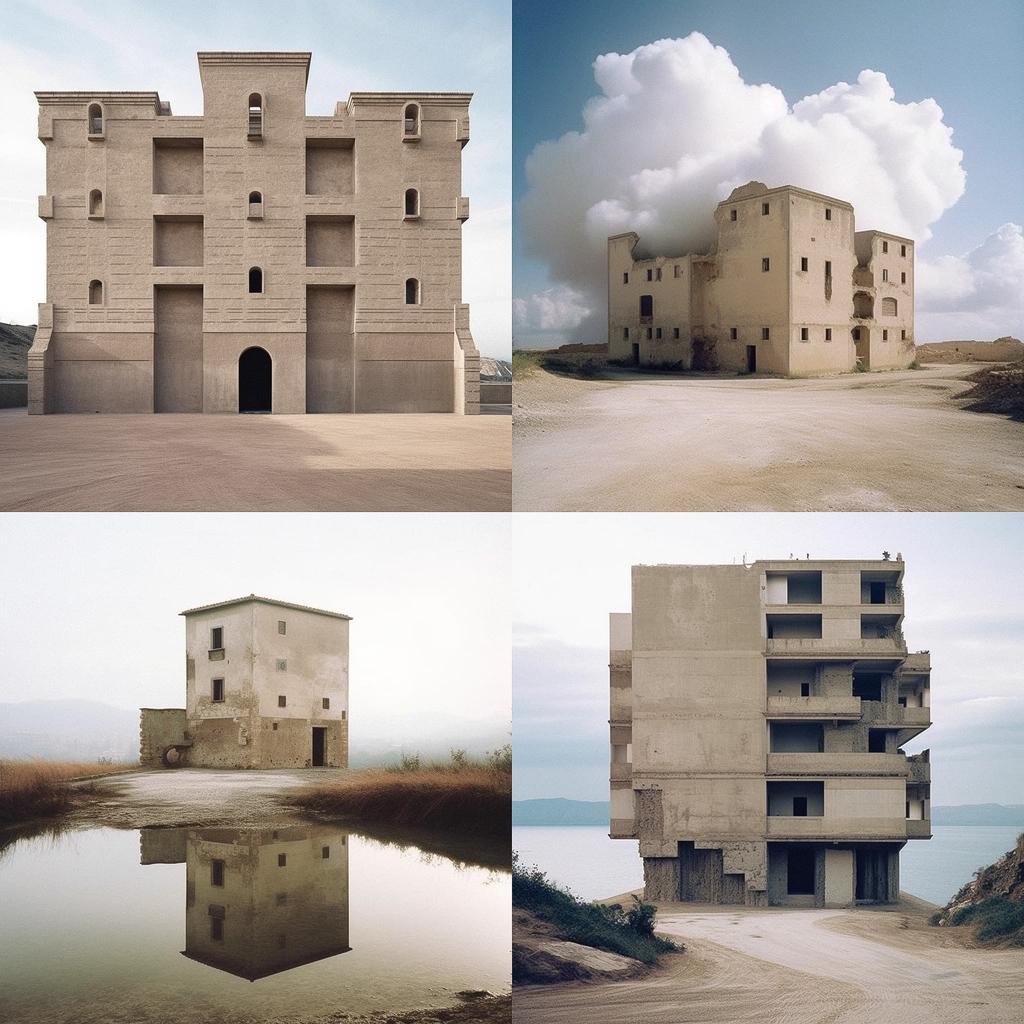 Valerio Olgiati style, Midjourney V5.1, render 1 of 4