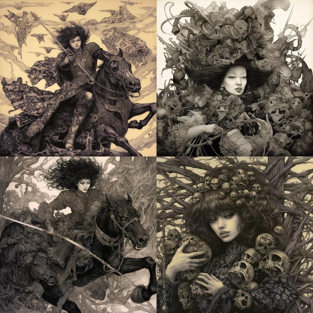 Vania Zouravliov style, Midjourney V5.1, render 1 of 4