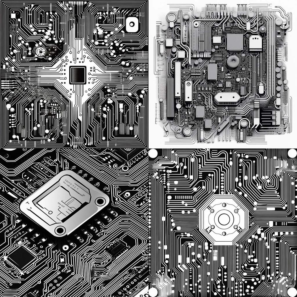 Vector chip line art style, Midjourney V5.1, render 1 of 4