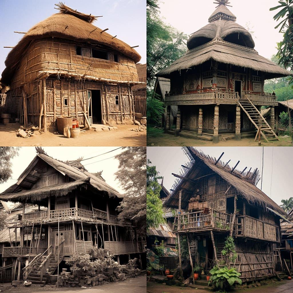 Vernacular architecture style, Midjourney V5.1, render 1 of 4