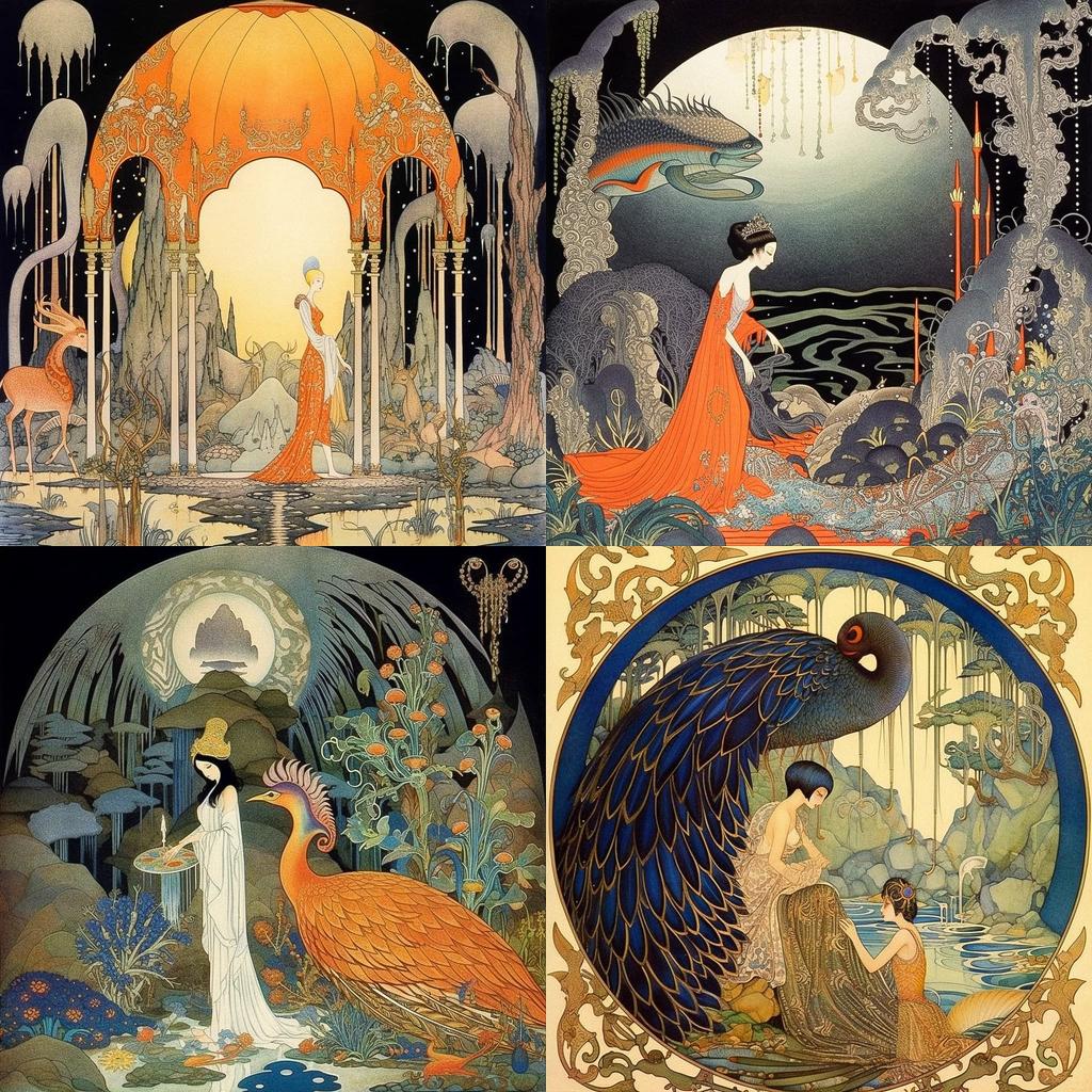 Virginia Frances Sterrett style, Midjourney V5.1, render 1 of 4