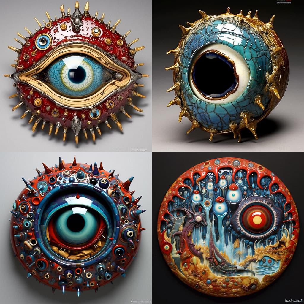 Vitreous enamel style, Midjourney V5.1, render 1 of 4