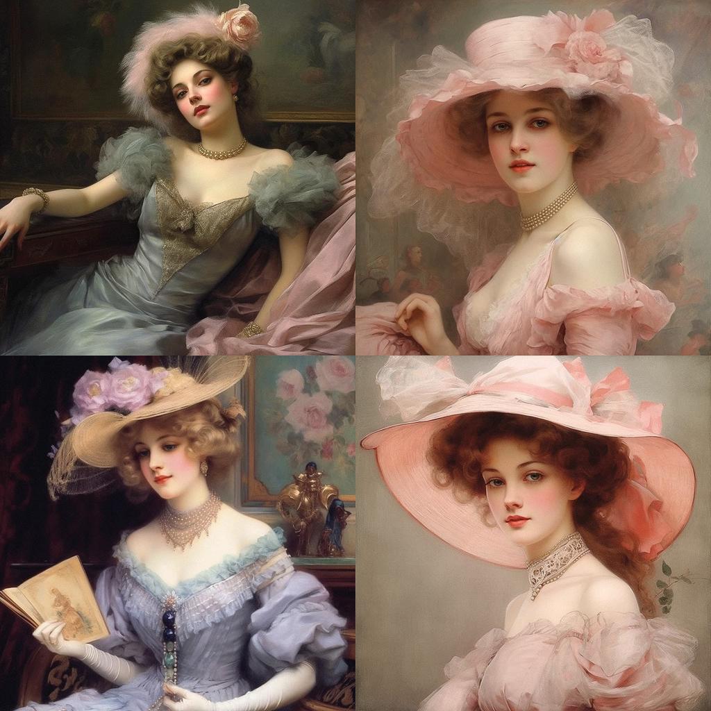 Vittorio Matteo Corcos style, Midjourney V5.1, render 1 of 4