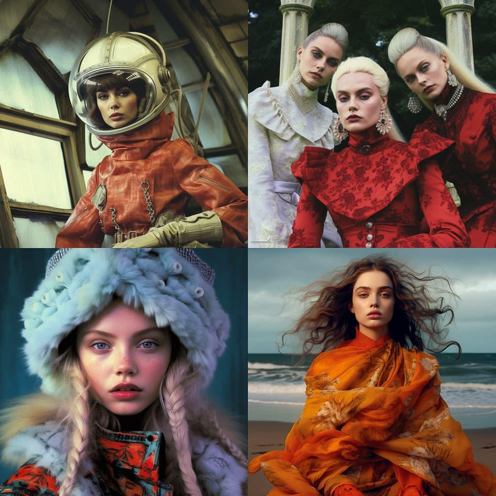 Vogue magazine style, Midjourney V5.1, render 1 of 4