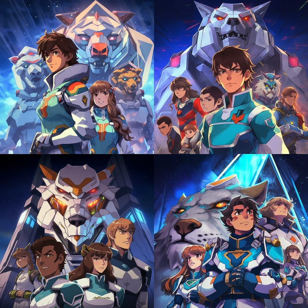 Voltron style, Midjourney V5.1, render 1 of 4
