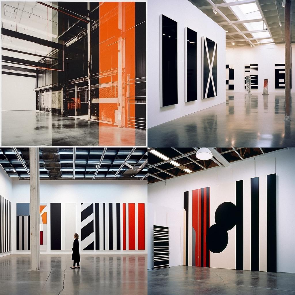 Wade Guyton style, Midjourney V5.1, render 1 of 4