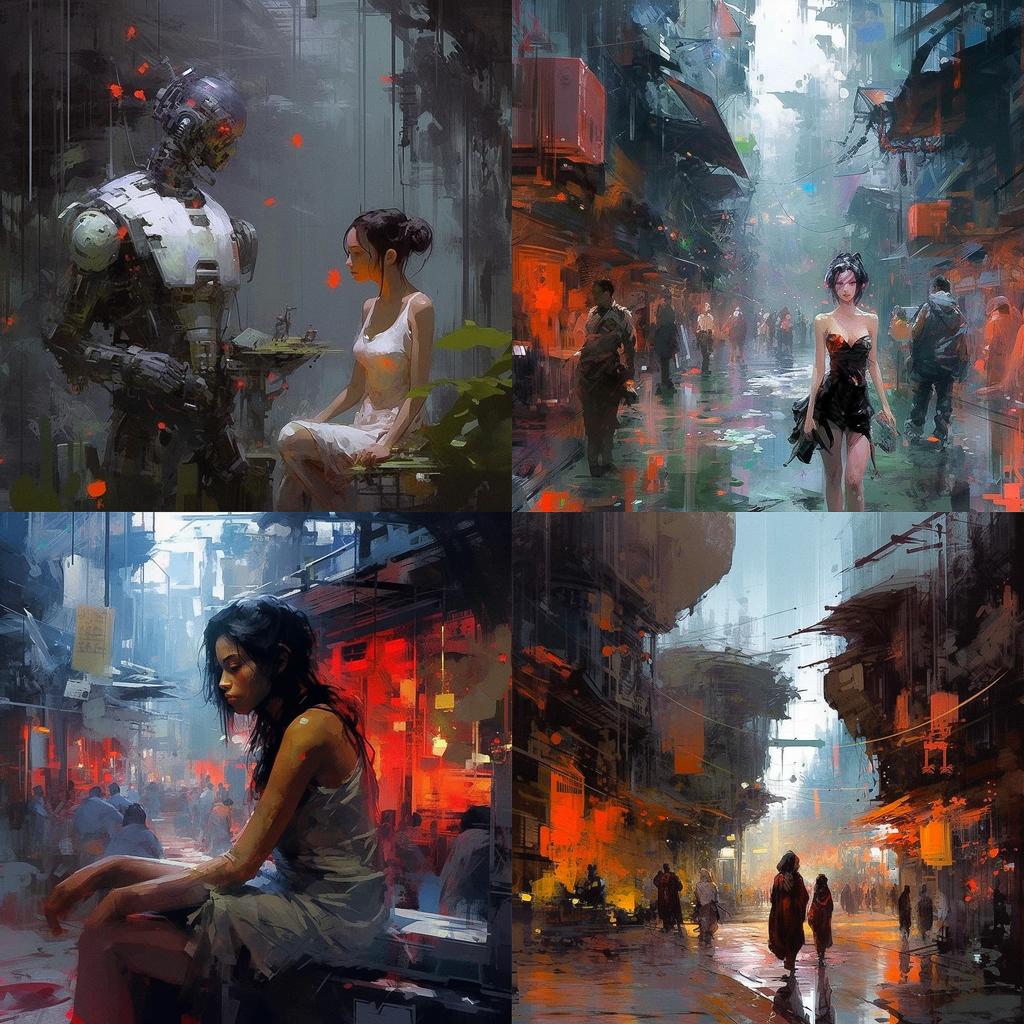 Wadim Kashin style, Midjourney V5.1, render 1 of 4
