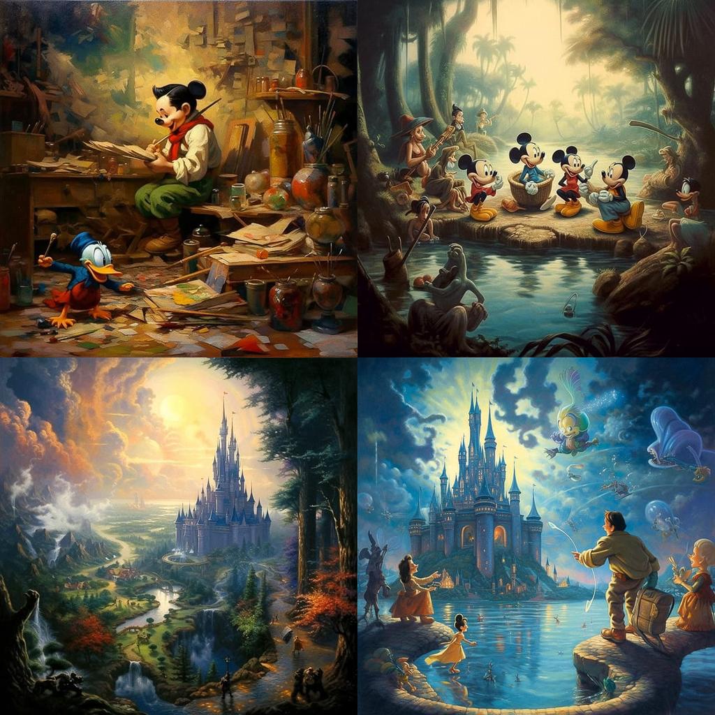 Walt Disney style, Midjourney V5.1, render 1 of 4