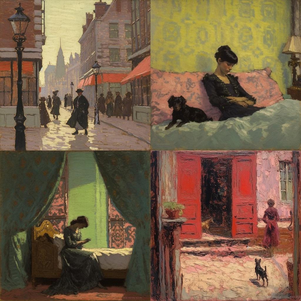 Walter Sickert style, Midjourney V5.1, render 1 of 4