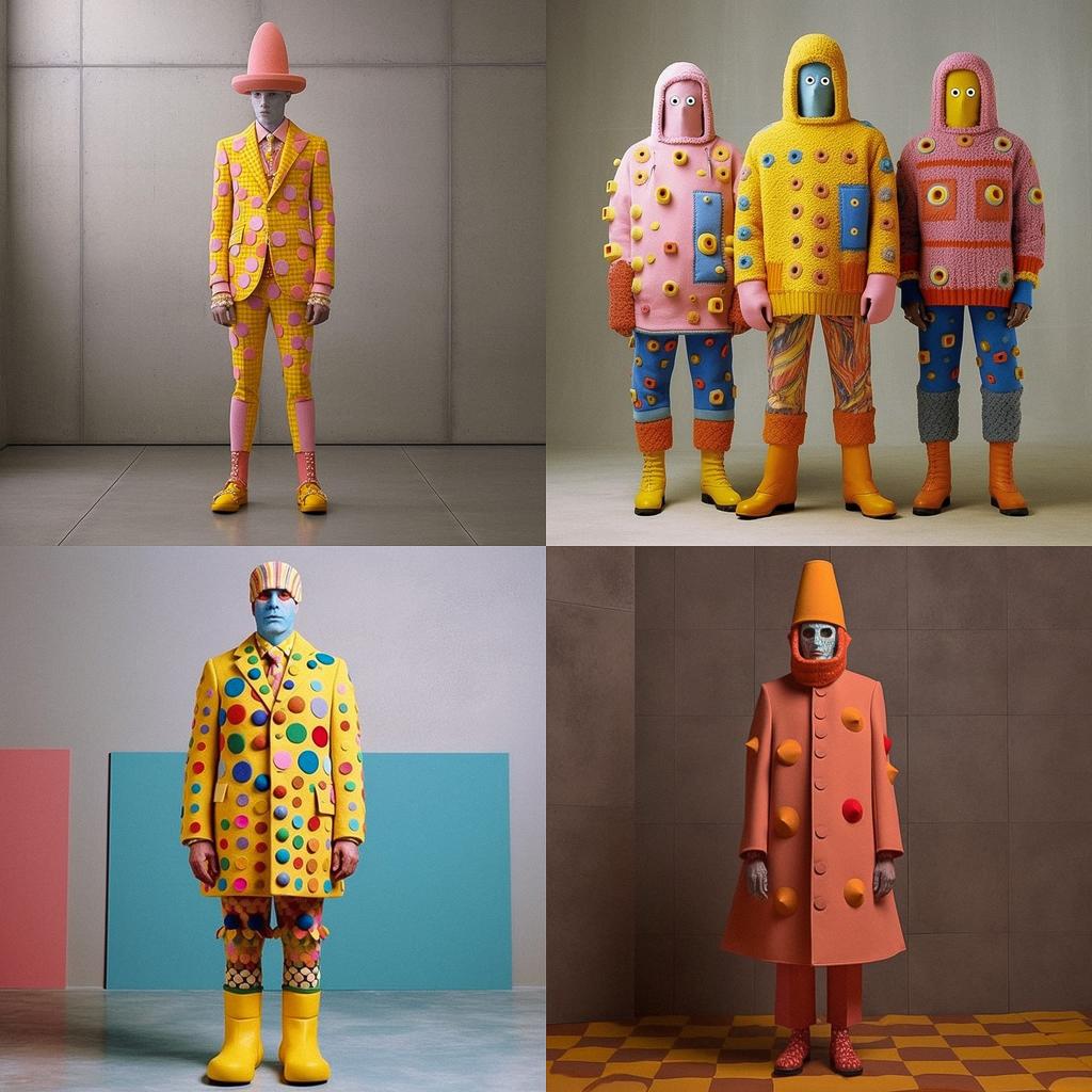 Walter Van Beirendonck style, Midjourney V5.1, render 1 of 4