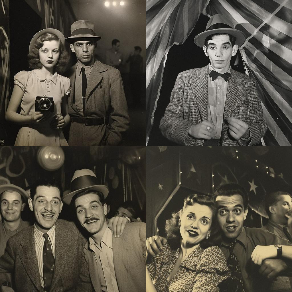 Weegee style, Midjourney V5.1, render 1 of 4
