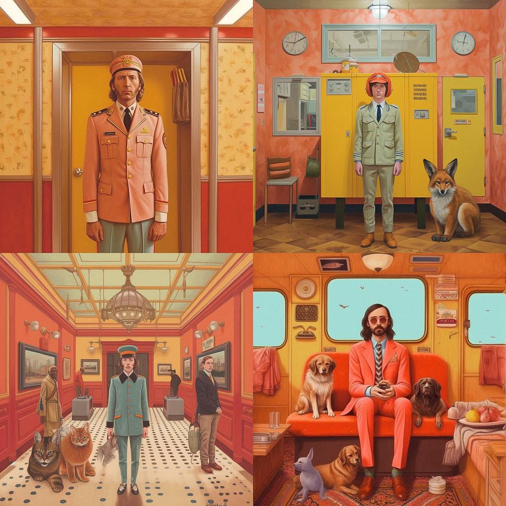 Wes Anderson style, Midjourney V5.1, render 1 of 4