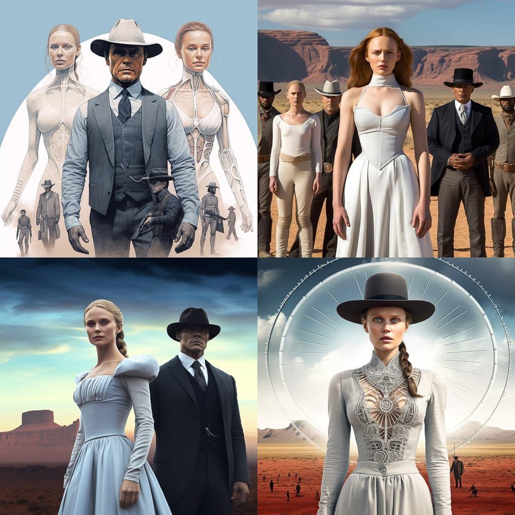 Westworld style, Midjourney V5.1, render 1 of 4