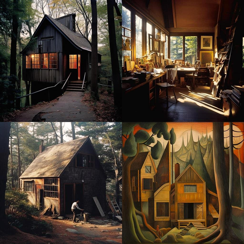 Wharton Esherick style, Midjourney V5.1, render 1 of 4