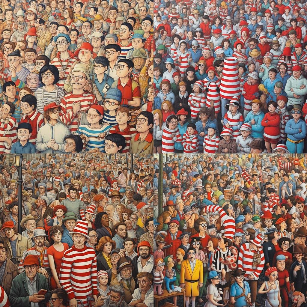 Where is Waldo style, Midjourney V5.1, render 1 of 4