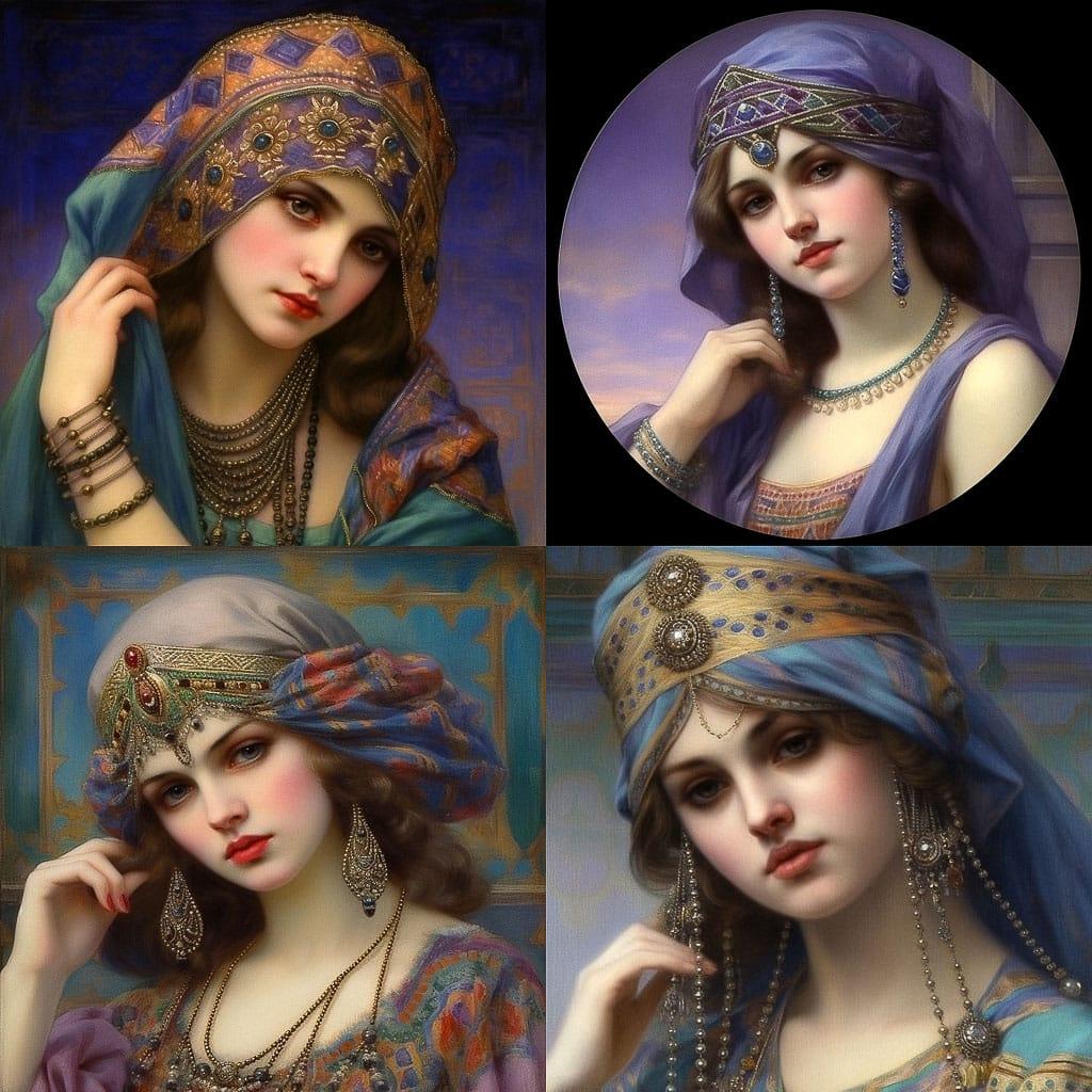 William Clarke Wontner style, Midjourney V5.1, render 1 of 4