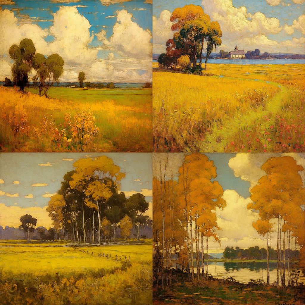 William Langson Lathrop style, Midjourney V5.1, render 1 of 4