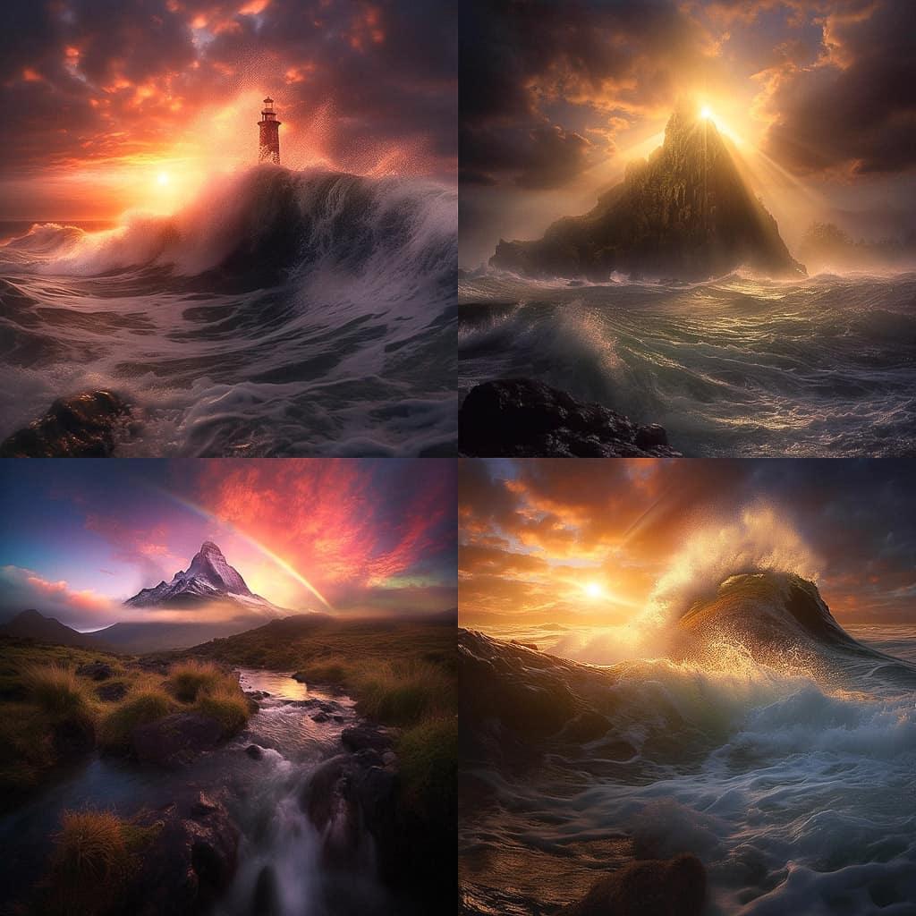 William Patino style, Midjourney V5.1, render 1 of 4