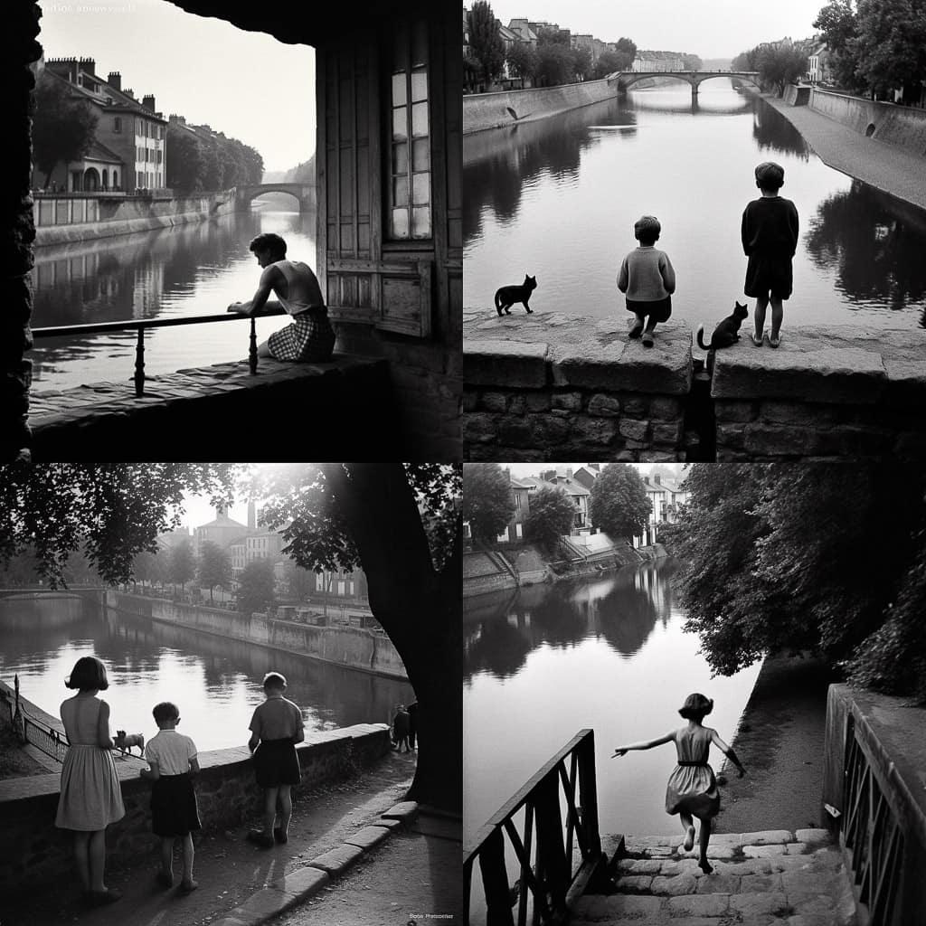 Willy Ronis style, Midjourney V5.1, render 1 of 4