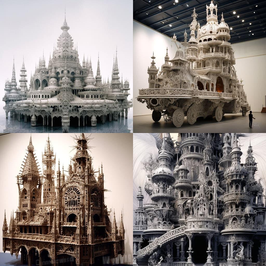Wim Delvoye style, Midjourney V5.1, render 1 of 4