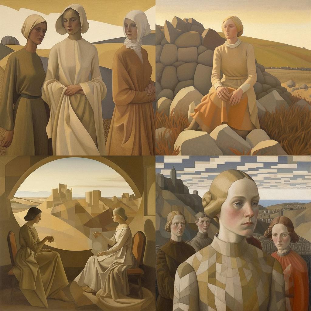 Winifred Knights style, Midjourney V5.1, render 1 of 4