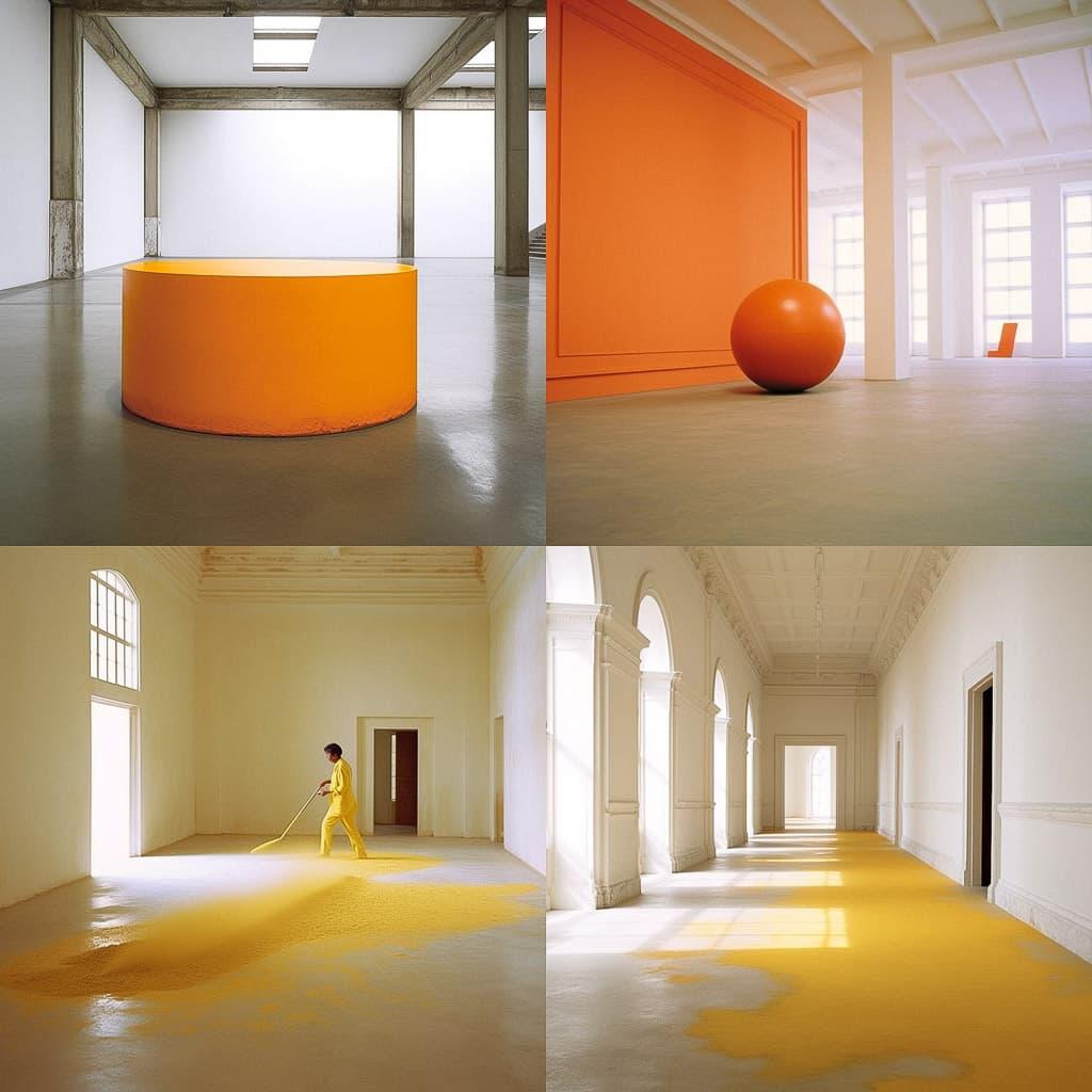 Wolfgang Laib style, Midjourney V5.1, render 1 of 4
