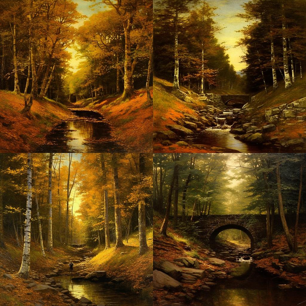 Worthington Whittredge style, Midjourney V5.1, render 1 of 4