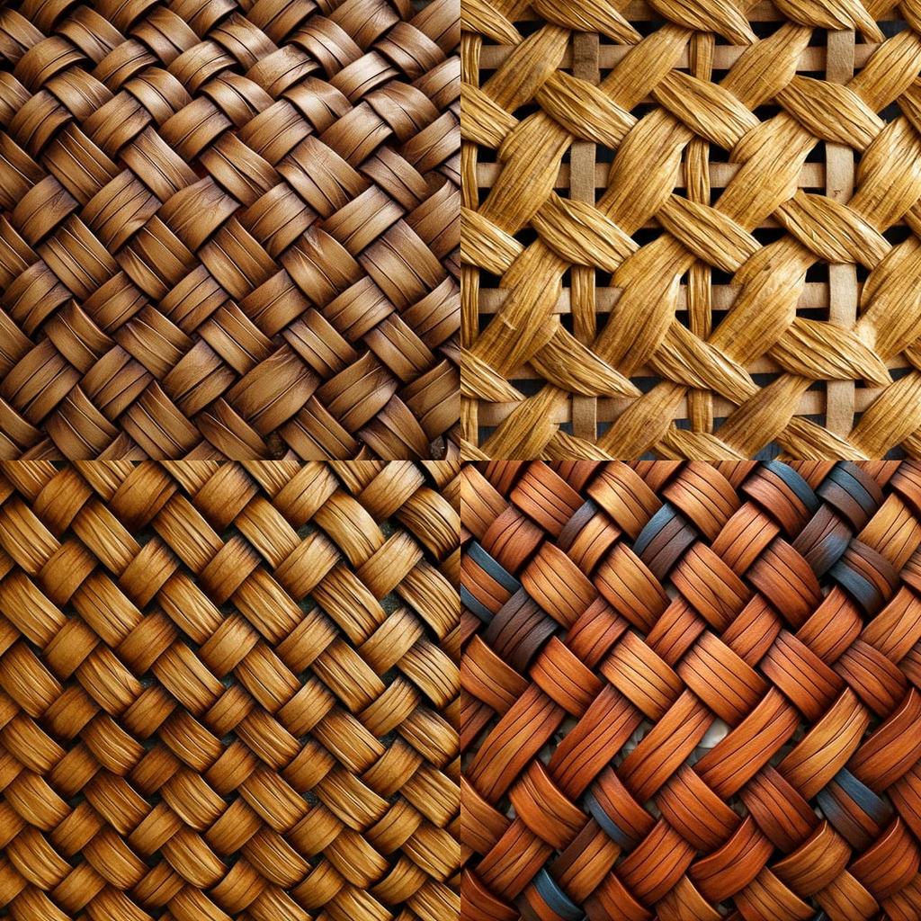 Woven texture style, Midjourney V5.1, render 1 of 4
