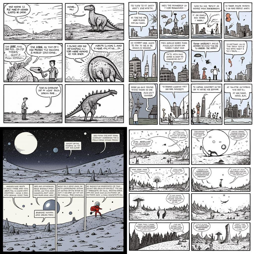 Xkcd style, Midjourney V5.1, render 1 of 4