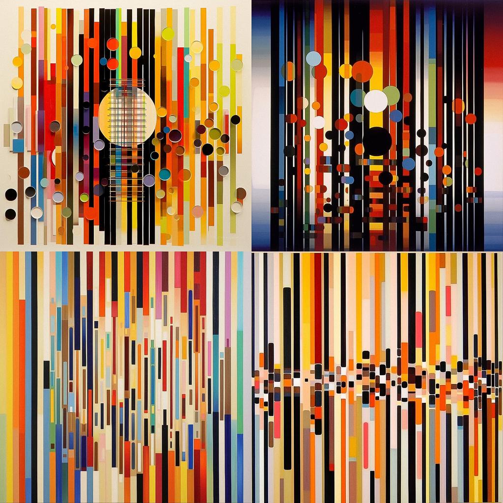Yaacov Agam style, Midjourney V5.1, render 1 of 4