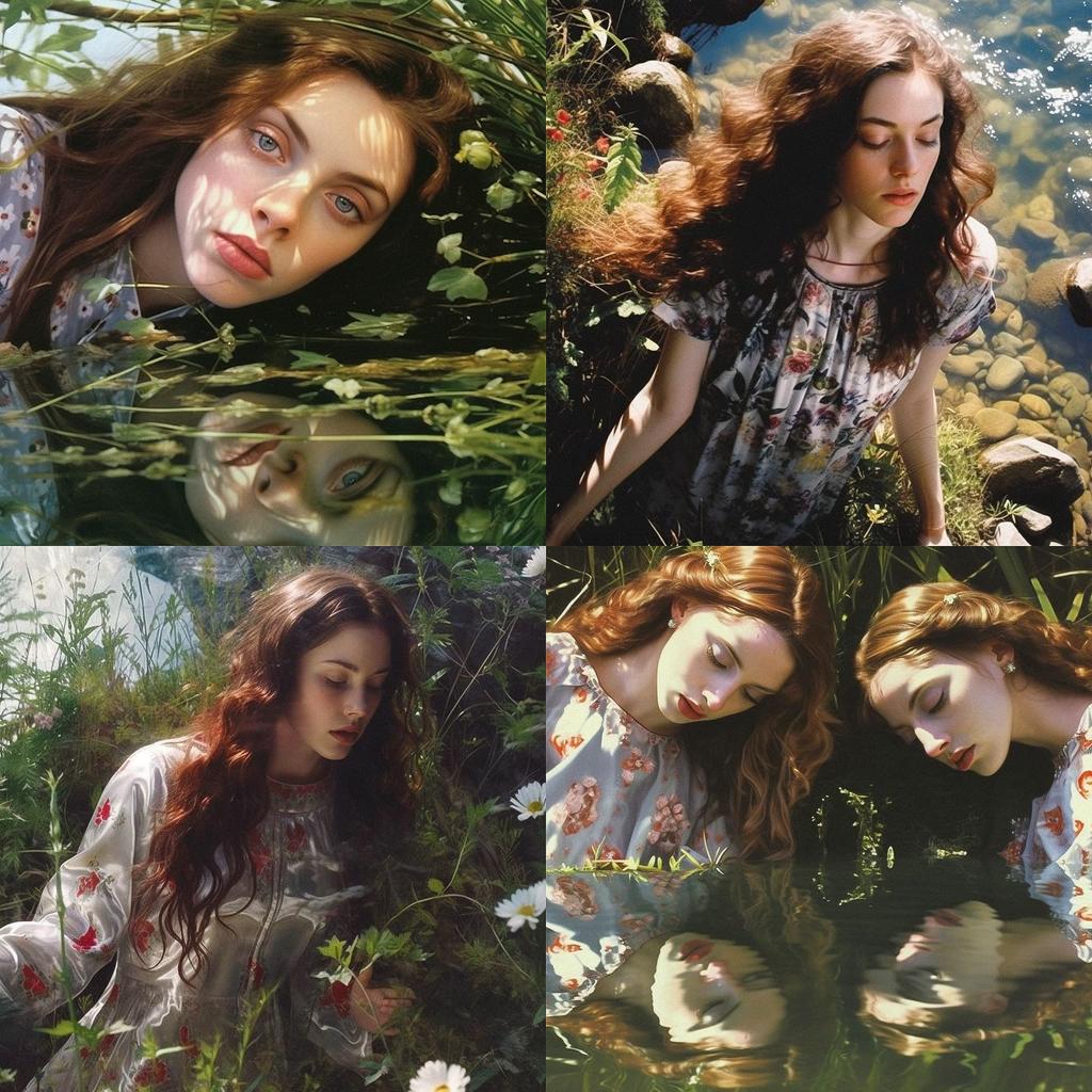 Yigal Ozeri style, Midjourney V5.1, render 1 of 4